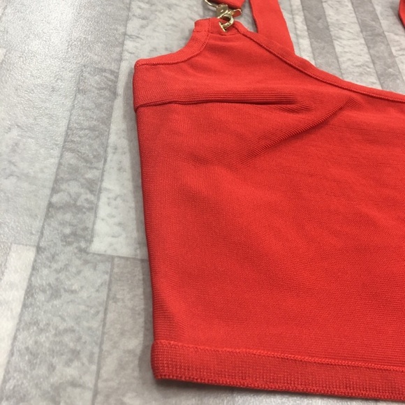 Wow Couture Sexy Neckline Bandage Crop top - Picture 8 of 9